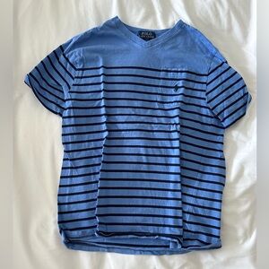 Boys’ Blue Striped Polo Ralph Lauren T-Shirt